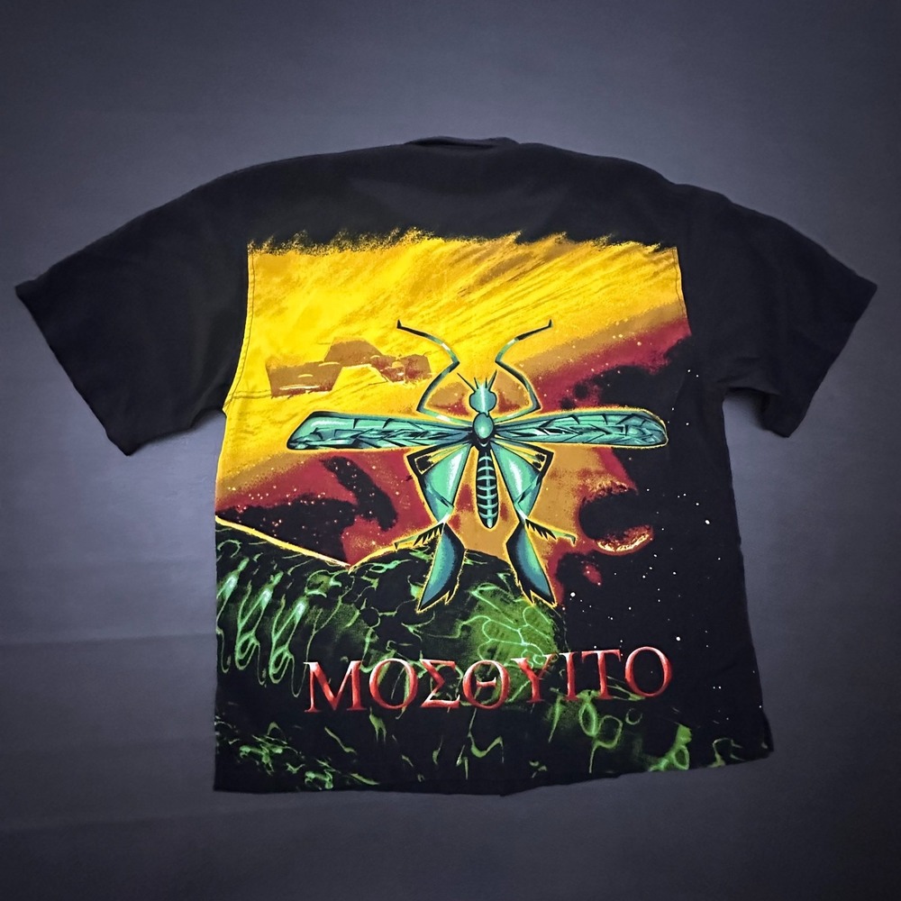 Vintage J/E/T Strtwr Shirt Mens XL Black Mosquito Cyber Big Graphic Y2k Skater